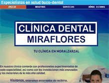 Tablet Screenshot of clinicadentalmiraflores.com
